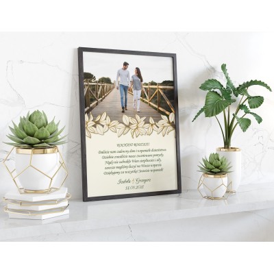 Plakat lub obraz - Podziękowanie ślubne dla Rodziców - Wzór 05