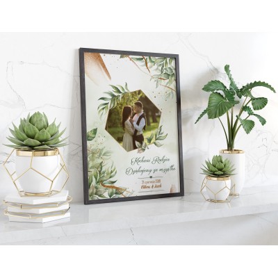 Plakat lub obraz - Podziękowanie ślubne dla Rodziców - Wzór 06