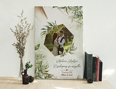 Plakat lub obraz - Podziękowanie ślubne dla Rodziców - Wzór 06