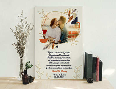 Plakat lub obraz - Podziękowanie ślubne dla Rodziców - Wzór 07