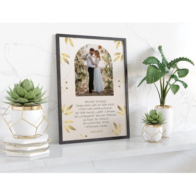 Plakat lub obraz - Podziękowanie ślubne dla Rodziców - Wzór 11