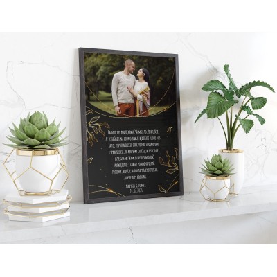 Plakat lub obraz - Podziękowanie ślubne dla Rodziców - Wzór 12