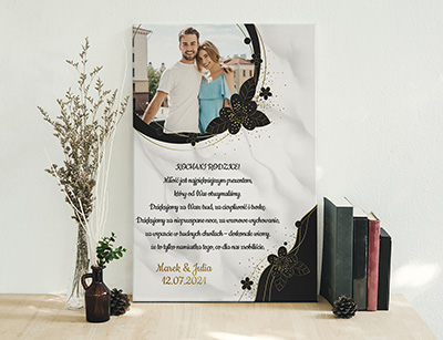 Plakat lub obraz - Podziękowanie ślubne dla Rodziców - Wzór 14