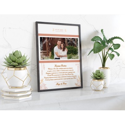 Plakat lub obraz - Podziękowanie ślubne dla Rodziców - Wzór 15