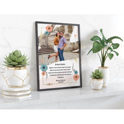 Plakat lub obraz - Podziękowanie ślubne dla Rodziców - Wzór 16