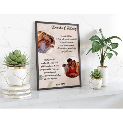 Plakat lub obraz - Podziękowanie ślubne dla Rodziców - Wzór 19