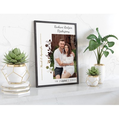Plakat lub obraz - Podziękowanie ślubne dla Rodziców - Wzór 20