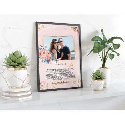 Plakat lub obraz - Podziękowanie ślubne dla Rodziców - Wzór 21