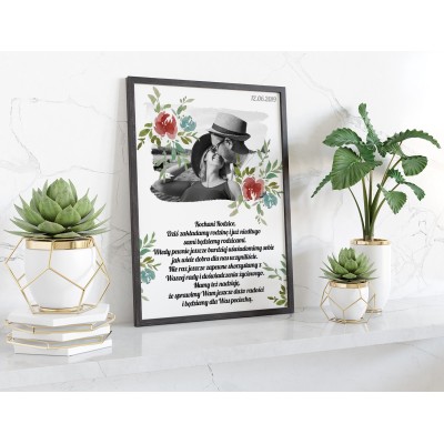 Plakat lub obraz - Podziękowanie ślubne dla Rodziców - Wzór 22