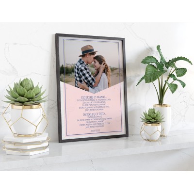 Plakat lub obraz - Podziękowanie ślubne dla Rodziców - Wzór 24