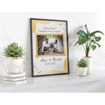 Plakat lub obraz - Podziękowanie ślubne dla Rodziców - Wzór 25