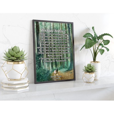 Plakat lub obraz - Podziękowanie ślubne dla Rodziców - Wzór 26