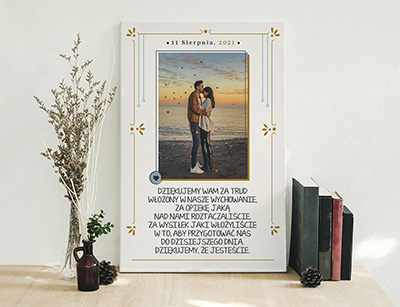 Plakat lub obraz - Podziękowanie ślubne dla Rodziców - Wzór 27