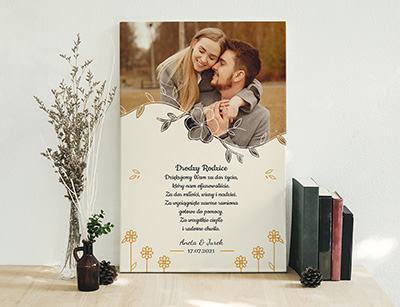 Plakat lub obraz - Podziękowanie ślubne dla Rodziców - Wzór 29