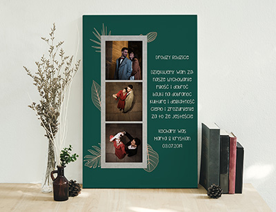 Plakat lub obraz - Podziękowanie ślubne dla Rodziców - Wzór 31
