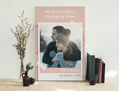 Plakat lub obraz - Podziękowanie ślubne dla Rodziców - Wzór 34