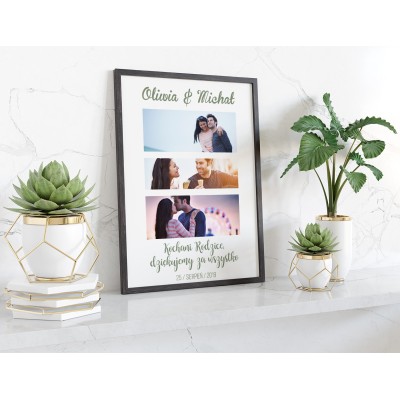Plakat lub obraz - Podziękowanie ślubne dla Rodziców - Wzór 38