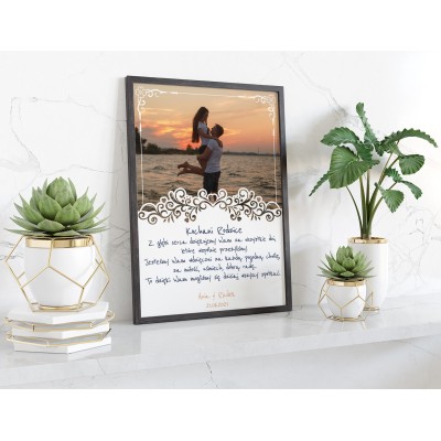 Plakat lub obraz - Podziękowanie ślubne dla Rodziców - Wzór 39