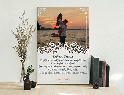 Plakat lub obraz - Podziękowanie ślubne dla Rodziców - Wzór 39
