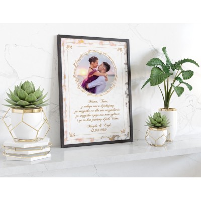 Plakat lub obraz - Podziękowanie ślubne dla Rodziców - Wzór 40