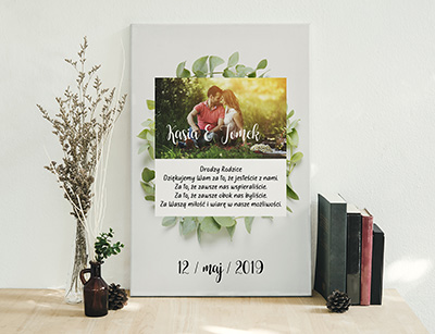 Plakat lub obraz - Podziękowanie ślubne dla Rodziców - Wzór 41