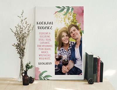 Plakat lub obraz - Podziękowanie ślubne dla Rodziców - Wzór 44