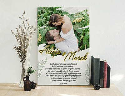 Podziękowanie ślubne dla Rodziców - Wzór 50