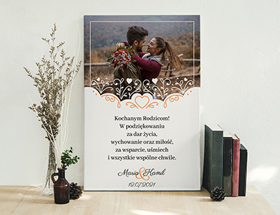 Podziękowanie ślubne dla Rodziców - Wzór 51