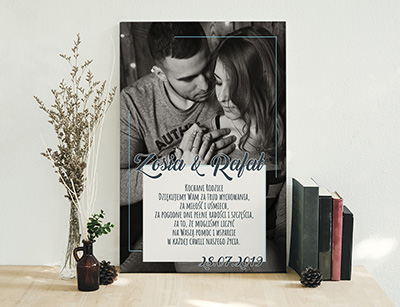 Podziękowanie ślubne dla Rodziców - Wzór 53