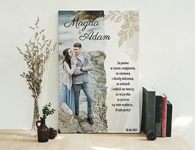 Podziękowanie ślubne dla Rodziców - Wzór 55