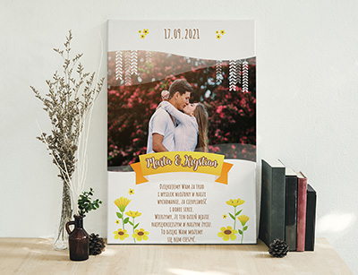 Podziękowanie ślubne dla Rodziców - Wzór 57