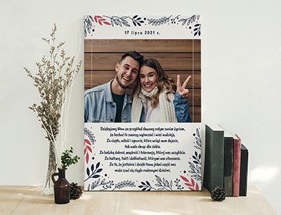 Podziękowanie ślubne dla Rodziców - Wzór 59