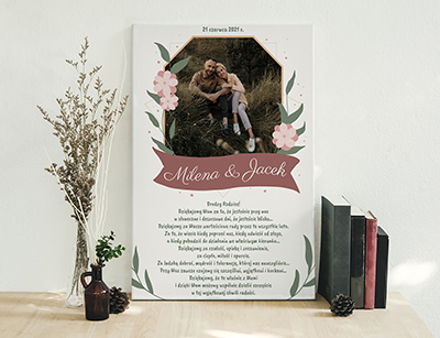 Podziękowanie ślubne dla Rodziców - Wzór 62