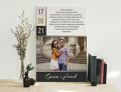 Podziękowanie ślubne dla Rodziców - Wzór 64