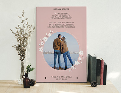Podziękowanie ślubne dla Rodziców - Wzór 68