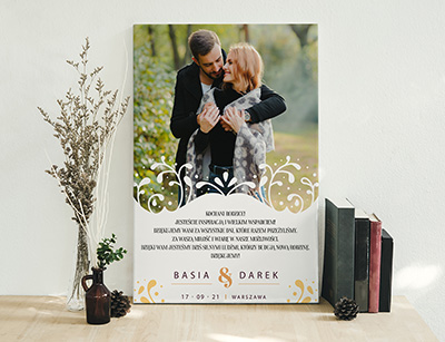 Podziękowanie ślubne dla Rodziców - Wzór 69