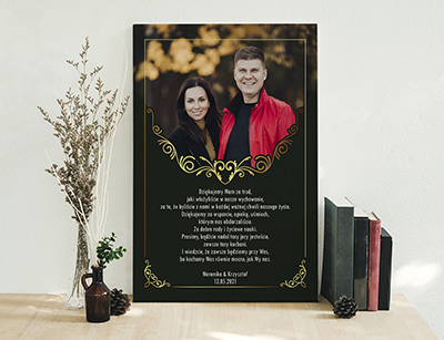 Podziękowanie ślubne dla Rodziców - Wzór 70