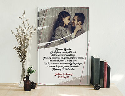 Podziękowanie ślubne dla Rodziców - Wzór 71