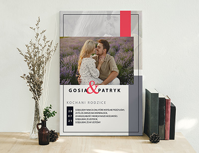 Podziękowanie ślubne dla Rodziców - Wzór 75