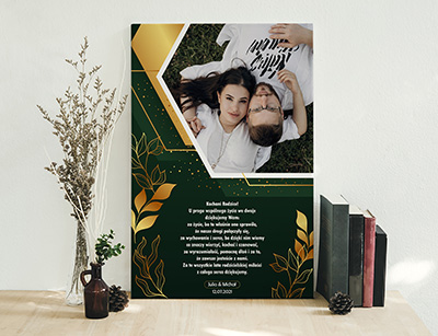 Podziękowanie ślubne dla Rodziców - Wzór 76