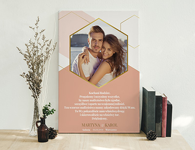Podziękowanie ślubne dla Rodziców - Wzór 79