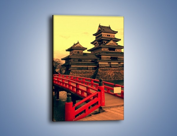 Obraz na płótnie – Japońska architektura – jednoczęściowy prostokątny pionowy AM235