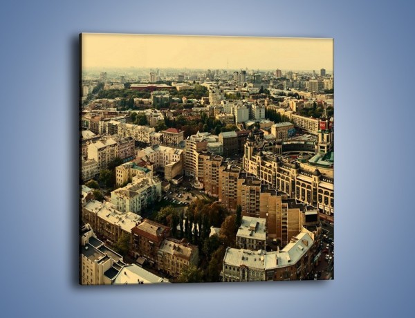 Obraz na płótnie – Panorama Kijowa – jednoczęściowy kwadratowy AM326