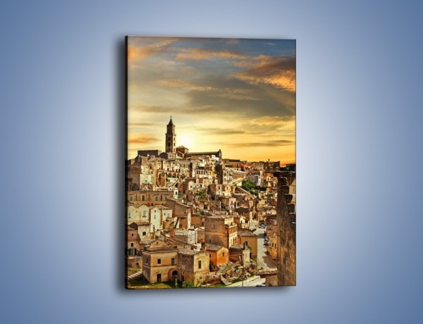 Obraz na płótnie – Matera – miasto wykute w skale – jednoczęściowy prostokątny pionowy AM517