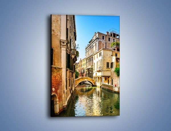 Obraz na płótnie – Romantyczny kanał w Wenecji – jednoczęściowy prostokątny pionowy AM795