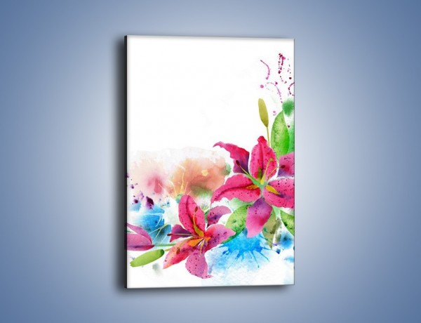 Obraz na płótnie – Kwiaty jak z bajki – jednoczęściowy prostokątny pionowy GR042