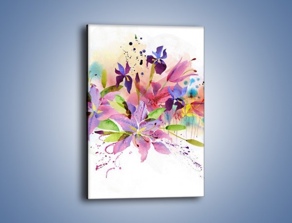 Obraz na płótnie – Kolory zachowane w kwiatach – jednoczęściowy prostokątny pionowy GR043