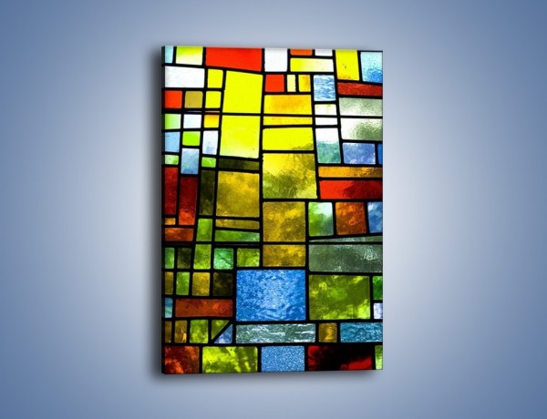 Obraz na płótnie – Zabawa w kwadraty i prostokąty – jednoczęściowy prostokątny pionowy GR390
