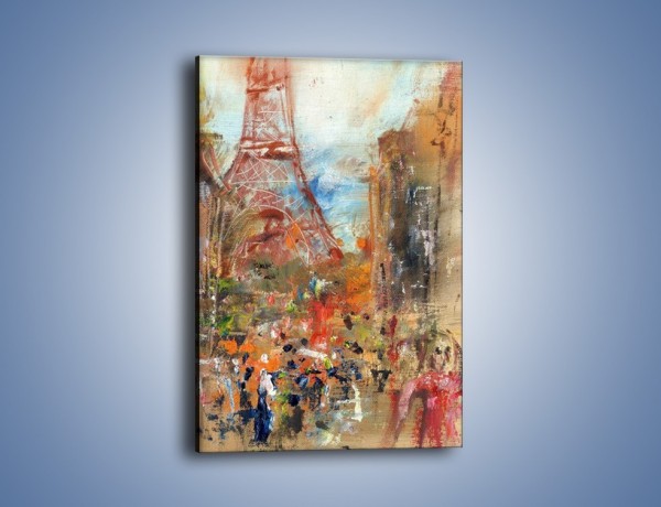 Obraz na płótnie – Paryskie zamieszanie – jednoczęściowy prostokątny pionowy GR498