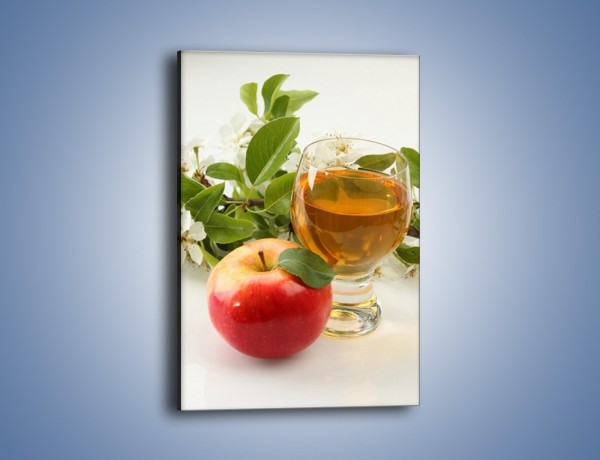 Obraz na płótnie – Świeżo wyciśnięty sok jabłkowy – jednoczęściowy prostokątny pionowy JN044